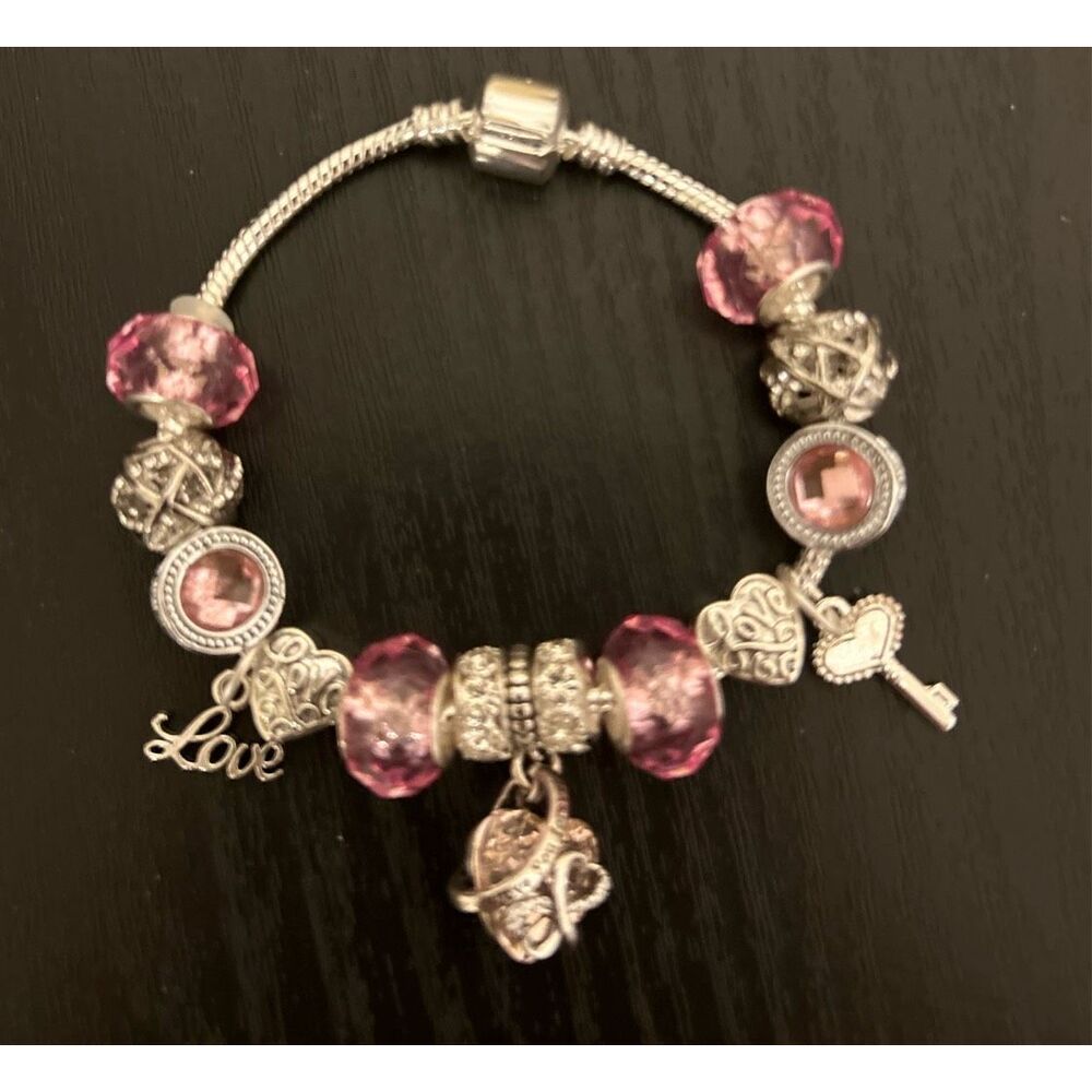 Infinity Heart Charm Bracelet